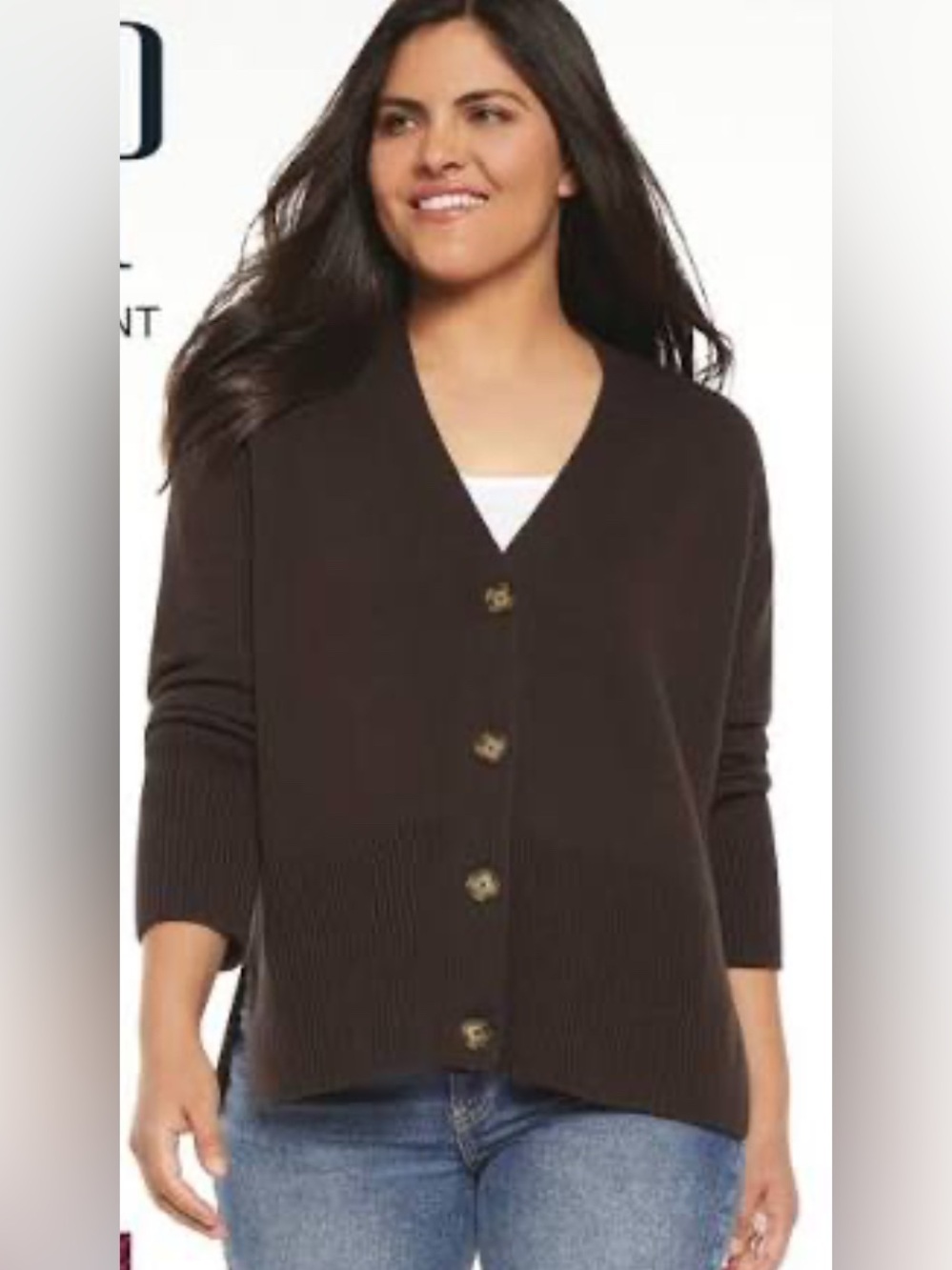 GAP Chocolate Brown Cozy Knit Cardigan Sweater - Size medium